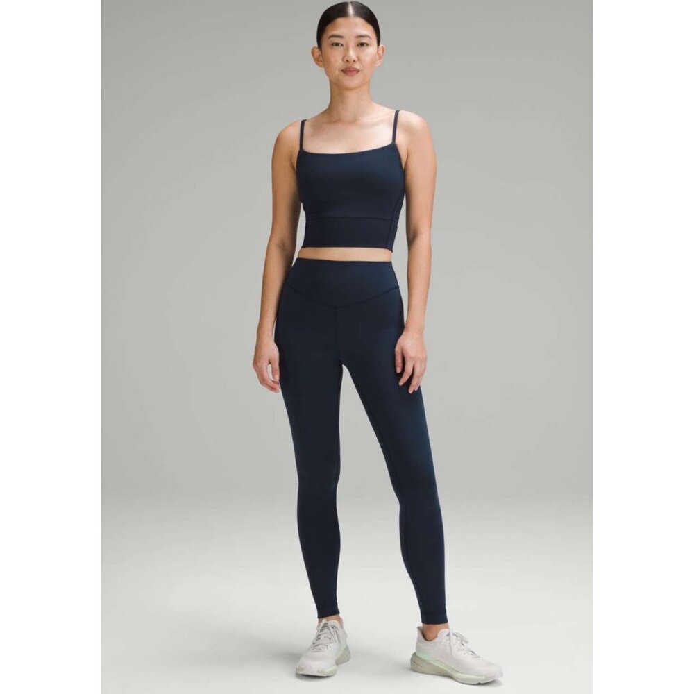 Lululemon Womens Wunder Under HR Tight 28" Navy Blue Size 8